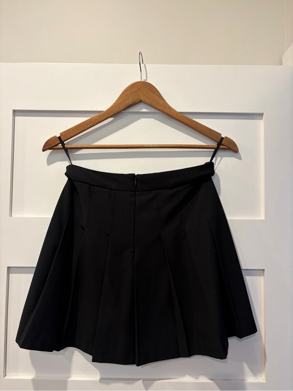 Sunday Best Black Circle Skirt with Pleats